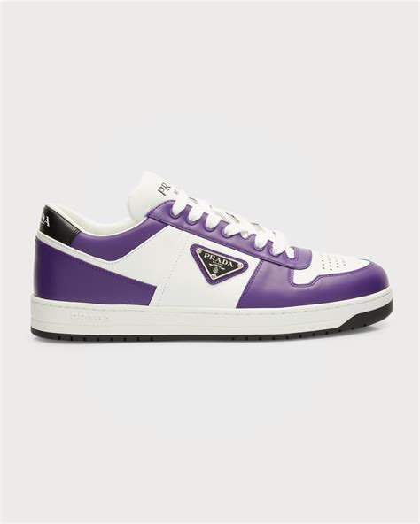 prada sport leather low-top sneakers top|Prada downtown sneakers.